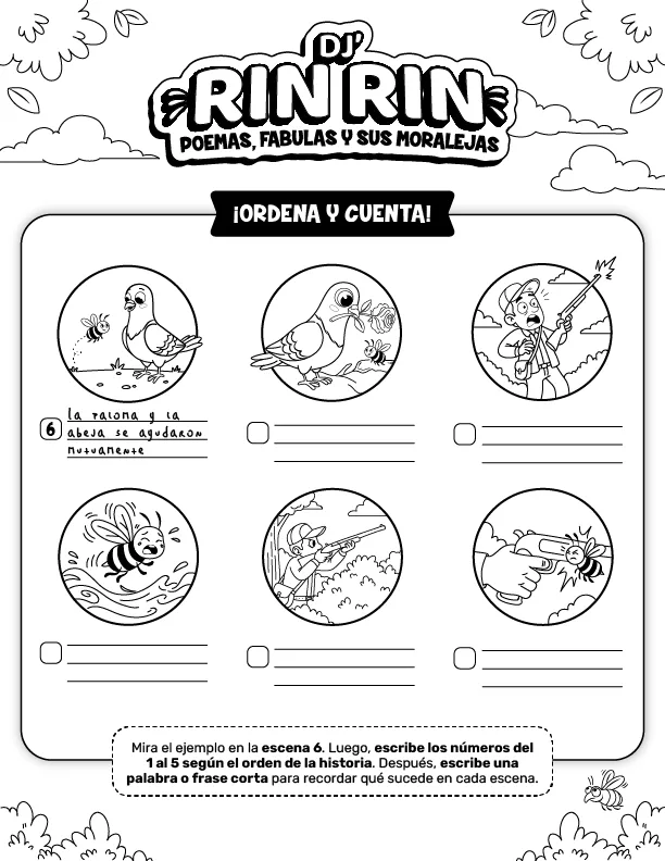 Ordena y cuenta la historia